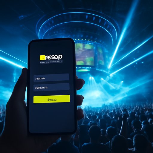 BE999 login page on a mobile display